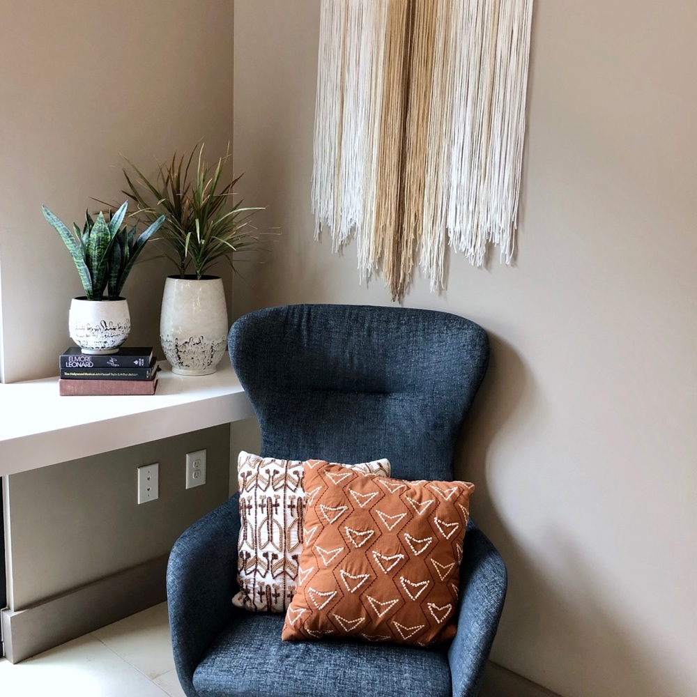 Navajo - Large 36”x48” Yarn Wall Hanging Bohemian - Picture 3 of 7